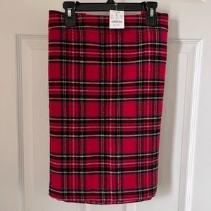 J. Crew wool plaid skirt